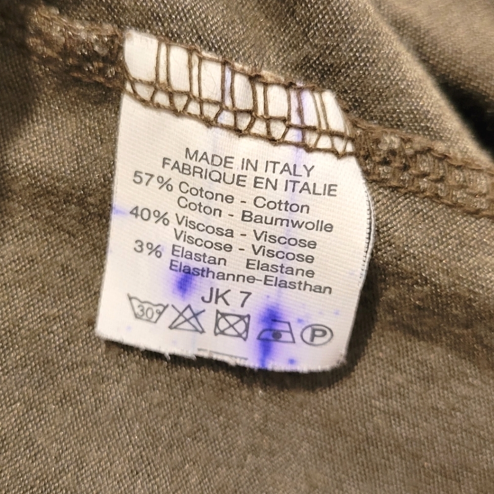 2/$18 Brandy Melville Khaki Dark Green Tank Top Cami Crop Stretchy OS Shirt - Picture 7 of 8